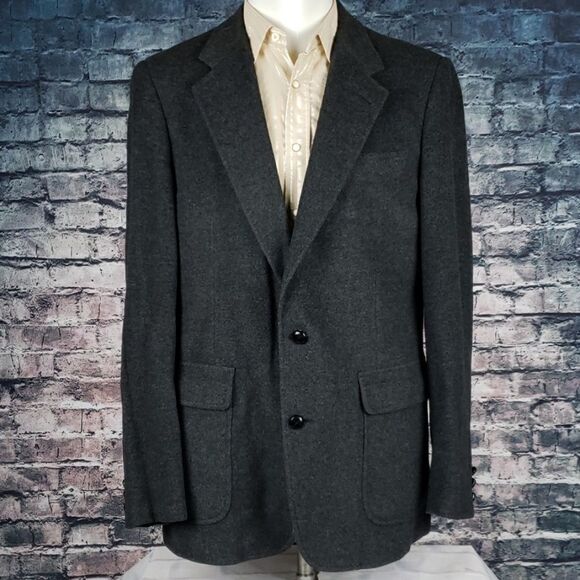 Vintage Camelhair Blend Grey Blazer by David Alan - Picture 1 of 6